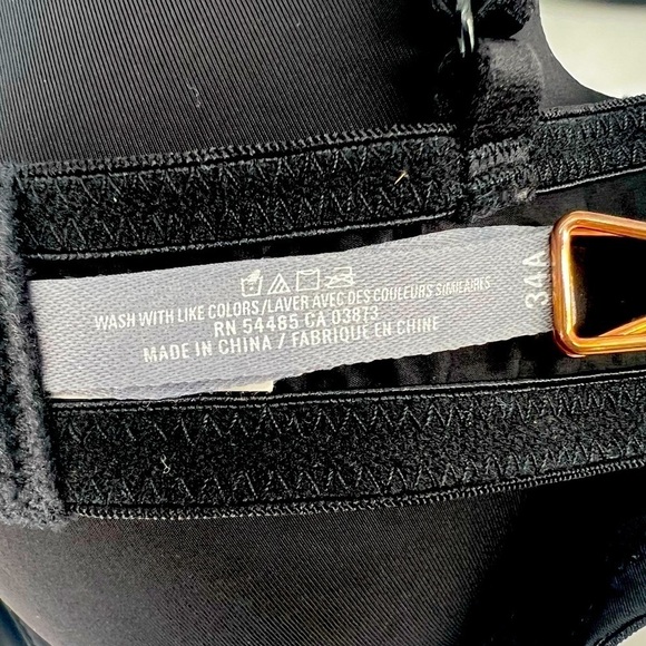 NWT Aerie Black Adjustable Strap Katie Bra Size 34A Women’s - Picture 6 of 6